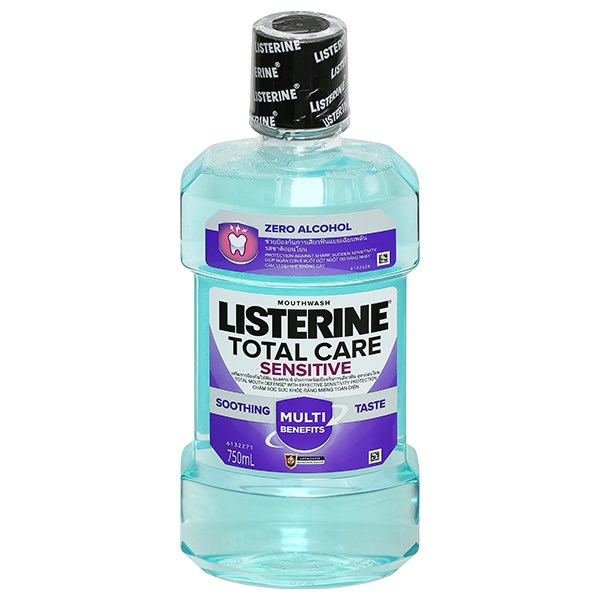 Nước súc miệng Listerine Total Care Sensitive hơi thở thơm mát